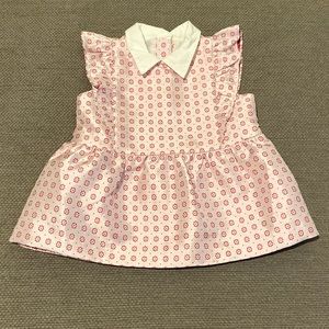 Janie & Jack top, pink, size 3.